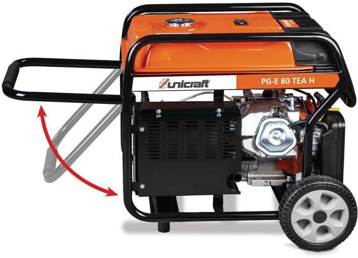 Stromerzeuger PG-E 80 TEA 6,5 kW Benzin UNICRAFT-1