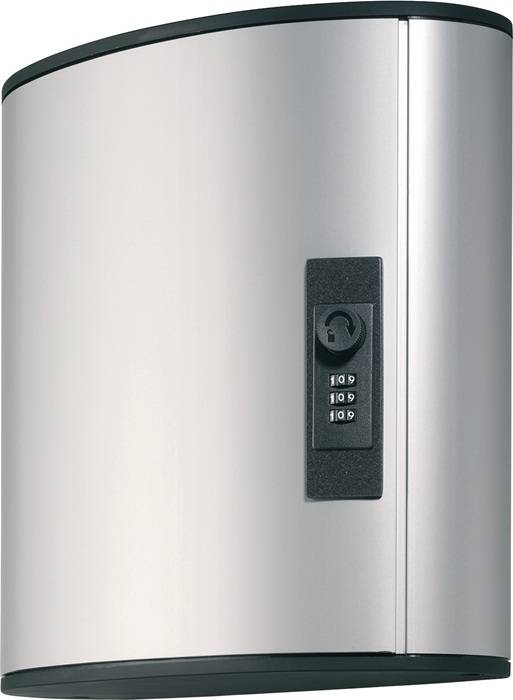 Schlüsselschrank Key-Box H400xB302xT118mm 1-türig Zylinderschl.Anz.Hak.72-2