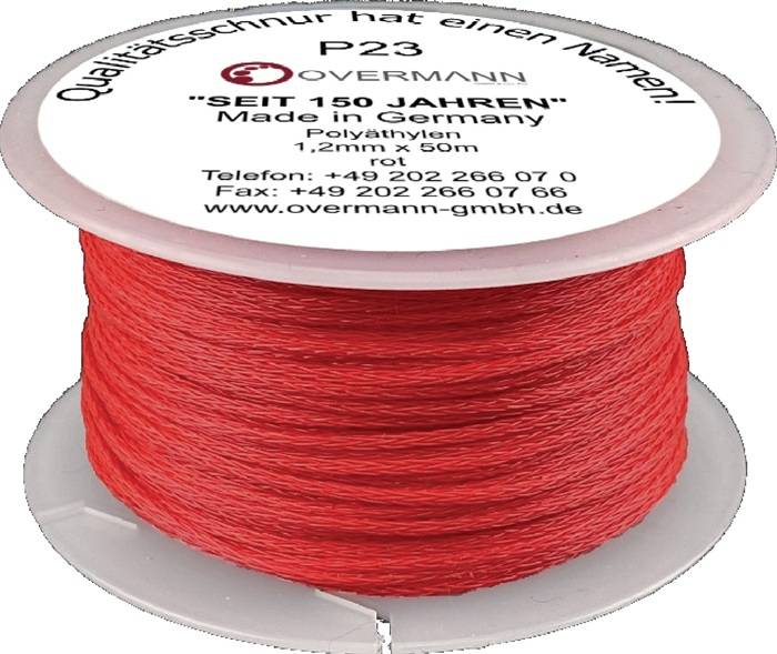 Maurerschnur L.50m D.2mm 30kg PE rot-0