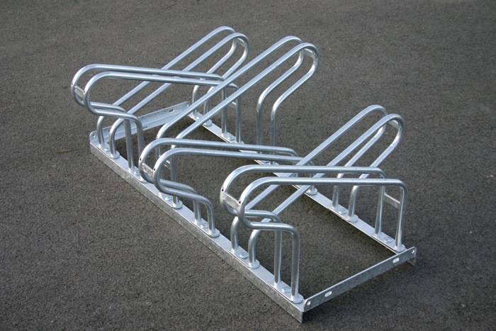 Fahrradbügelparker 2-s.90Grad verz.Anz.Radstände 12 z.Schr.zerlegt-2