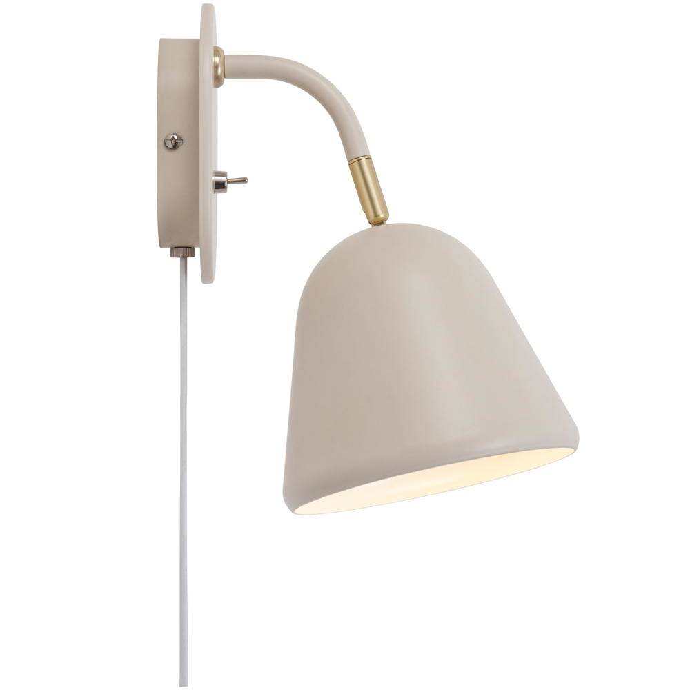 Wandleuchte Fleur in Beige und Weiß E14-3