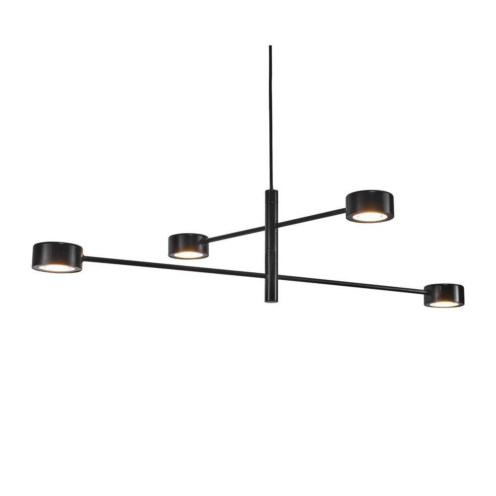 LED Pendelleuchte Clyde in Schwarz 4x 5W-1