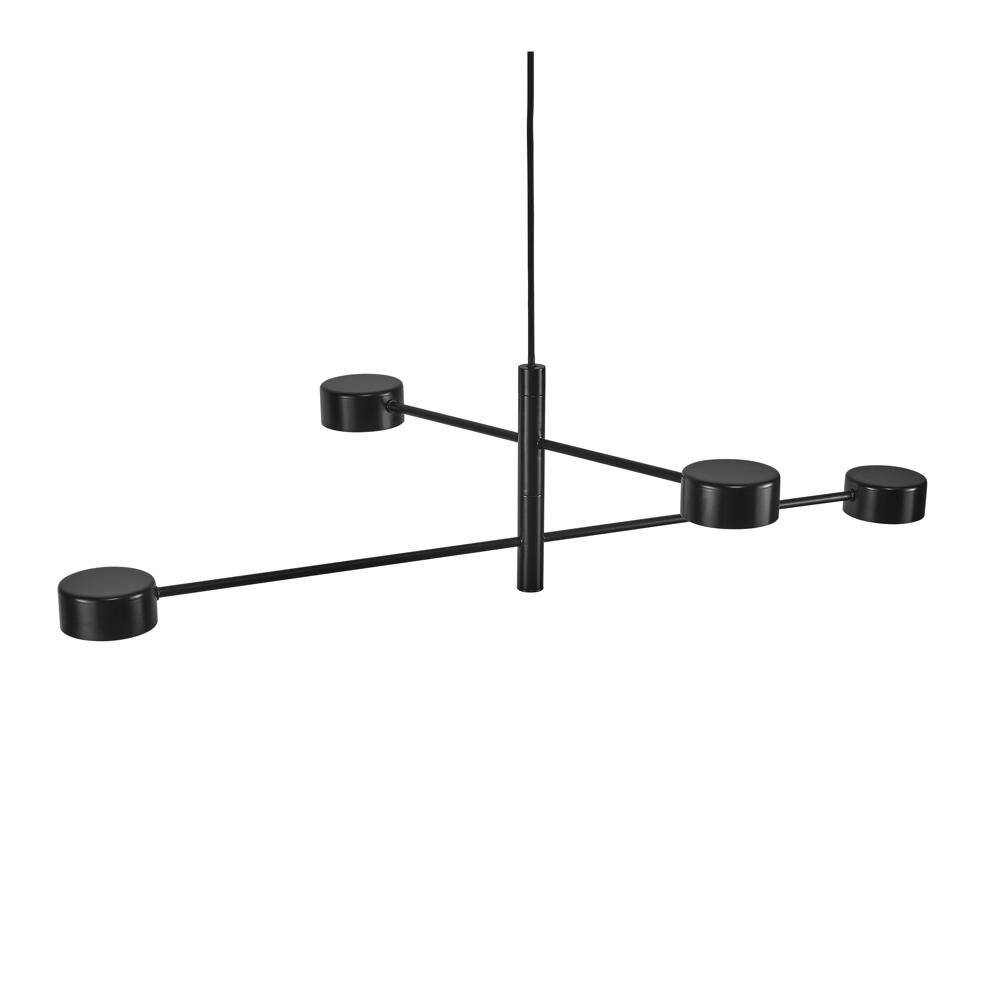 LED Pendelleuchte Clyde in Schwarz 4x 5W-2