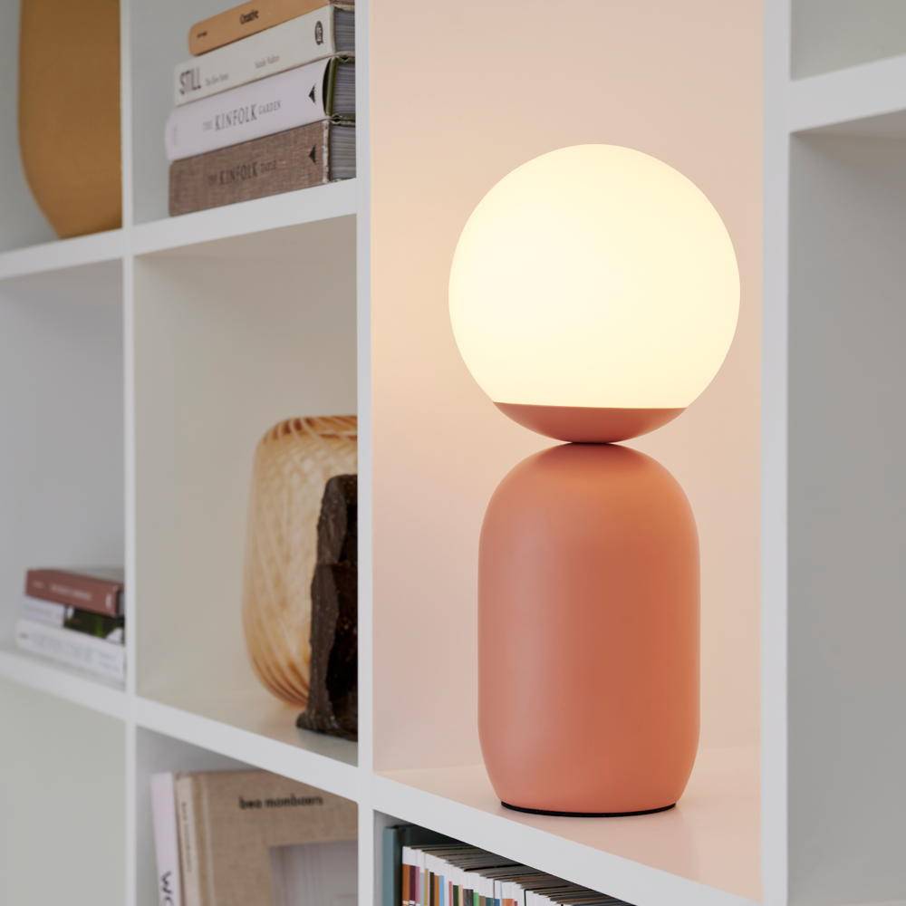 Nordlux Notti Tischlampe Metall und Glas Braun | Geeignet für E14-1