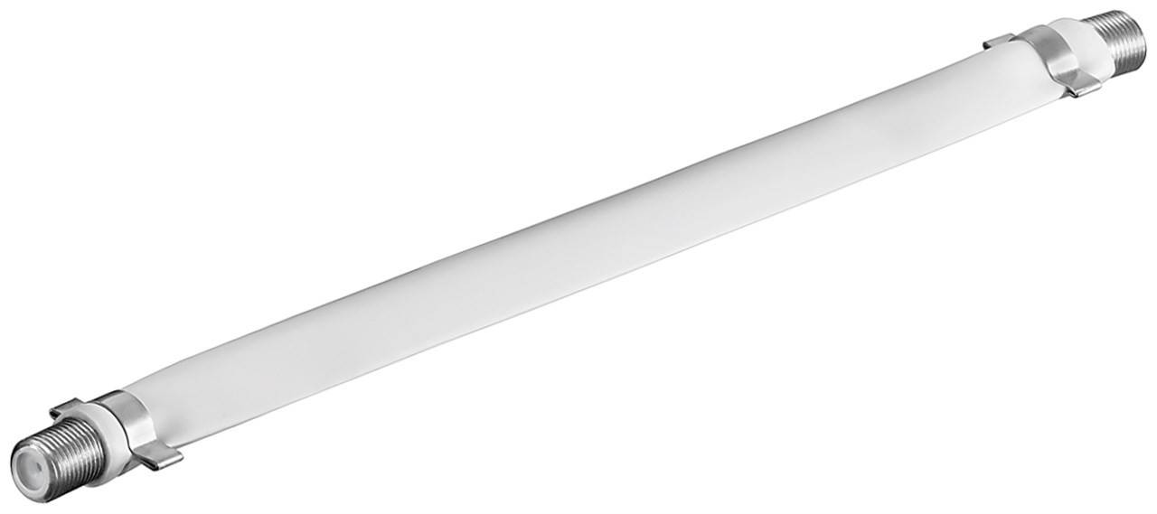 ETT Fensterdurchführung für Sat-Kabel mit 2 F-Anschlüssen, flexibel, 20cm, weiß-3