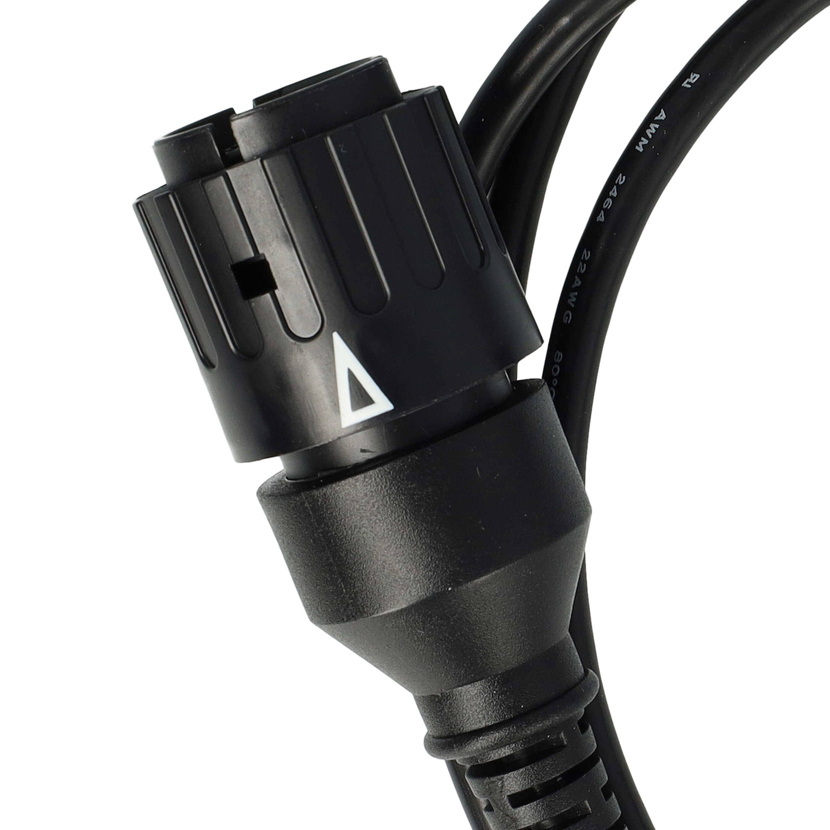 vhbw OBD Adapter 10 Pin auf OBD2 16Pin kompatibel mit BMW K 1200 LT K589 Motorrad - 1,5 m-4