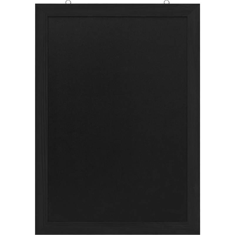 EUROPEL Kreidetafel mit Holzrahmen, 500 x 700 mm, schwarz (71700325)-0