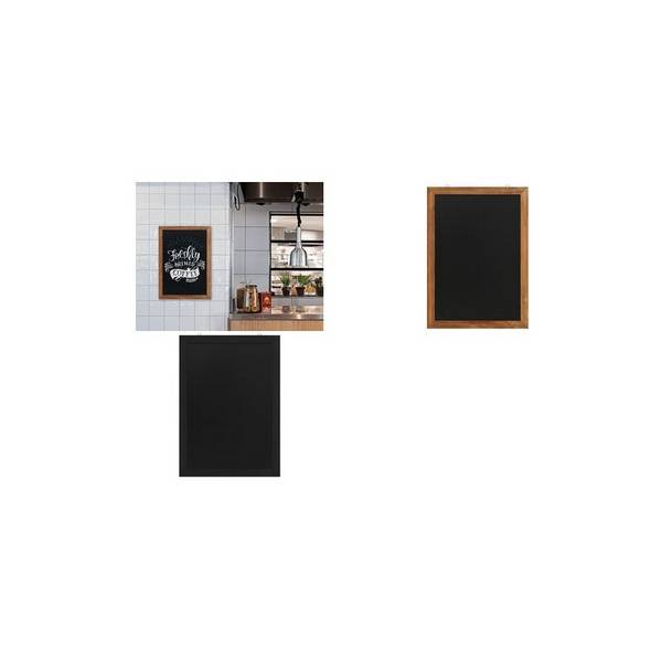 EUROPEL Kreidetafel mit Holzrahmen, 500 x 1.000 mm, schwarz
