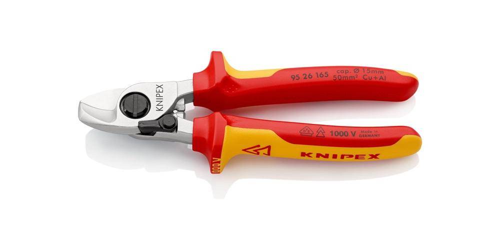 Knipex 95 26 165 SB Kabelschere mit Öffnungsfeder-0