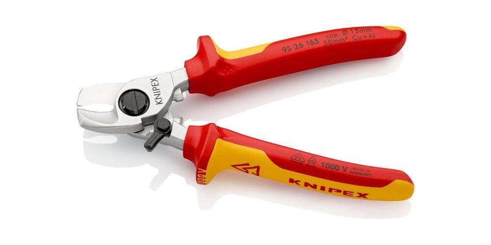 Knipex 95 26 165 SB Kabelschere mit Öffnungsfeder-2