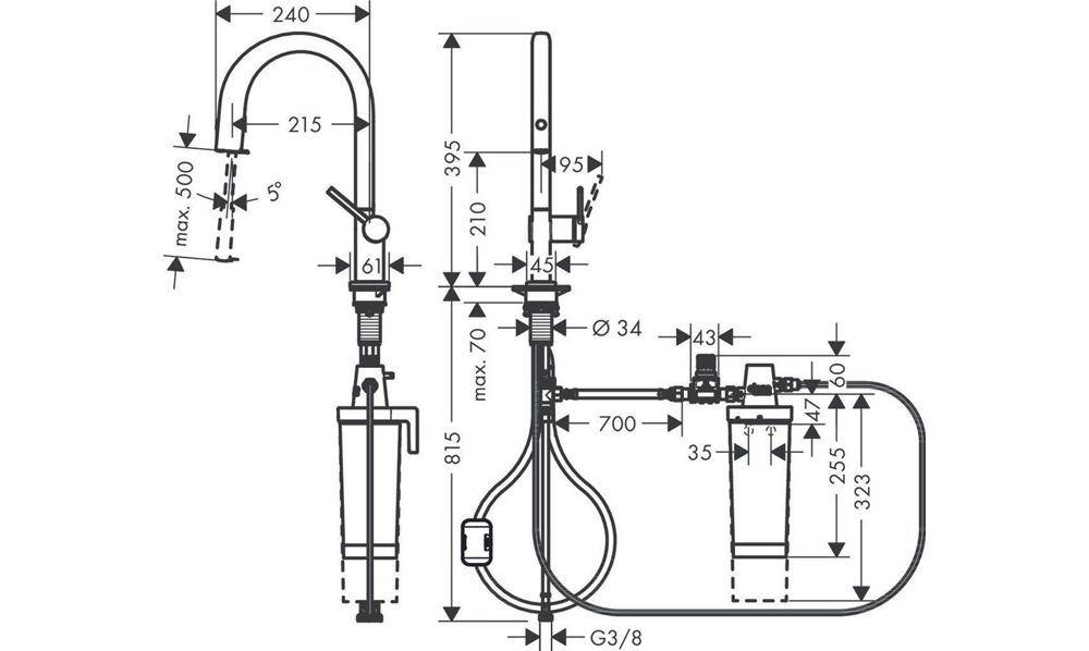 Filtersystem 210 Aqittura M91 Ausziehschlauch 1 jet Starter Set St opt-1