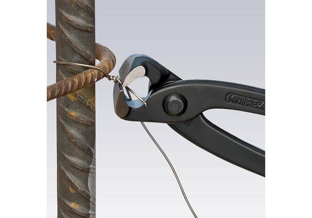 KNIPEX Monierzange DIN ISO 9242 L.200mm mit Facette schwarz atram.-1