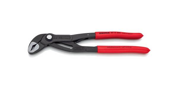 KNIPEX Wasserpumpenzange Cobra®matic L.250mm mit Kunststoff überzogen