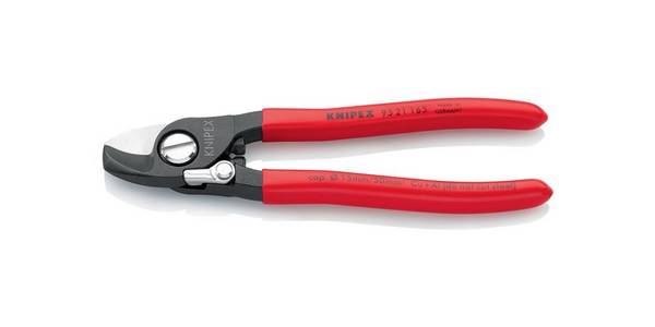 Knipex 95 21 165 SB Kabelschere mit Öffnungsfeder