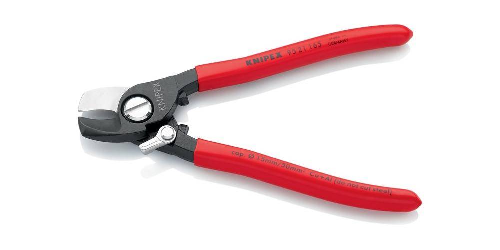 Knipex 95 21 165 SB Kabelschere mit Öffnungsfeder-2
