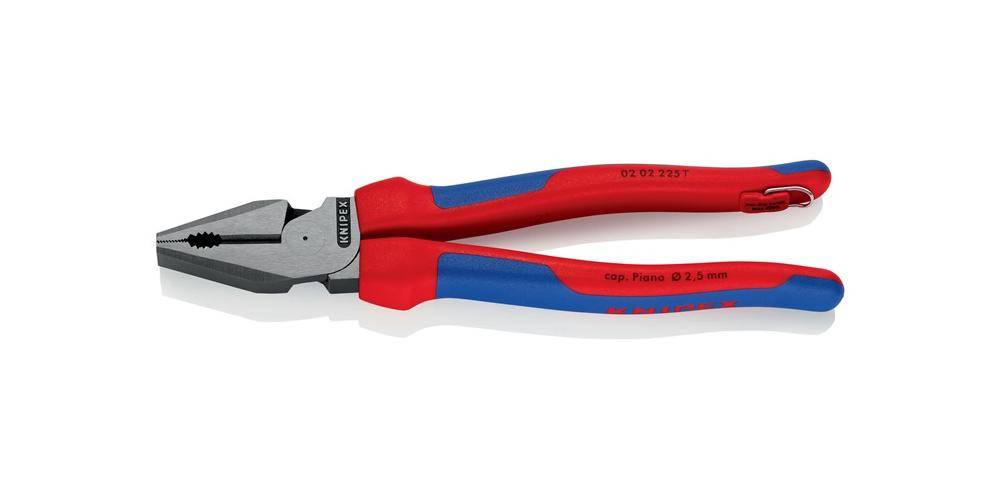 KNIPEX Kraftkombizange L.225mm max. 25mm2 mit Sicherungsöse schwarz-0
