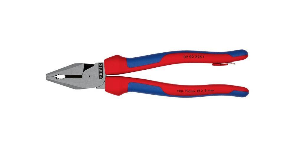KNIPEX Kraftkombizange L.225mm max. 25mm2 mit Sicherungsöse schwarz-2