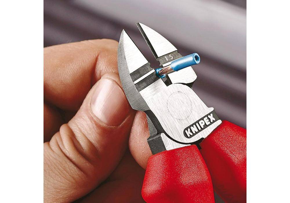 Knipex 14 22 160 SB Abisolier-Seitenschneider-3