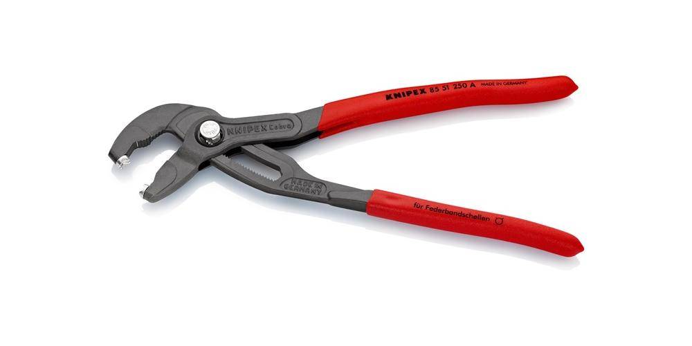 Knipex 85 51 250 A SB Federbandschellenzange grau-1