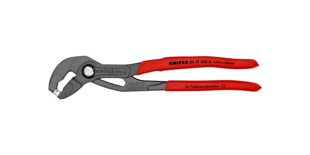 Knipex 85 51 250 A SB Federbandschellenzange grau-3