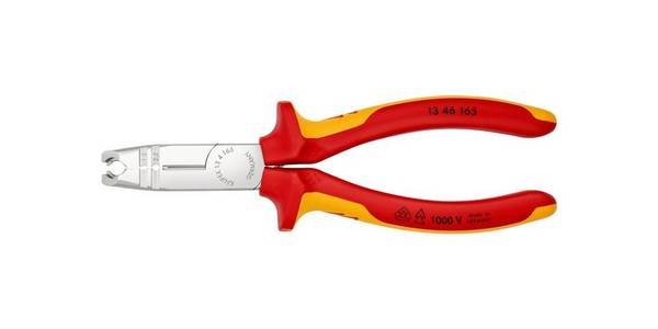 KNIPEX Verdrahtungszange L.160mm 0,5-0,75/1,5/2,5mm2 verchromt
