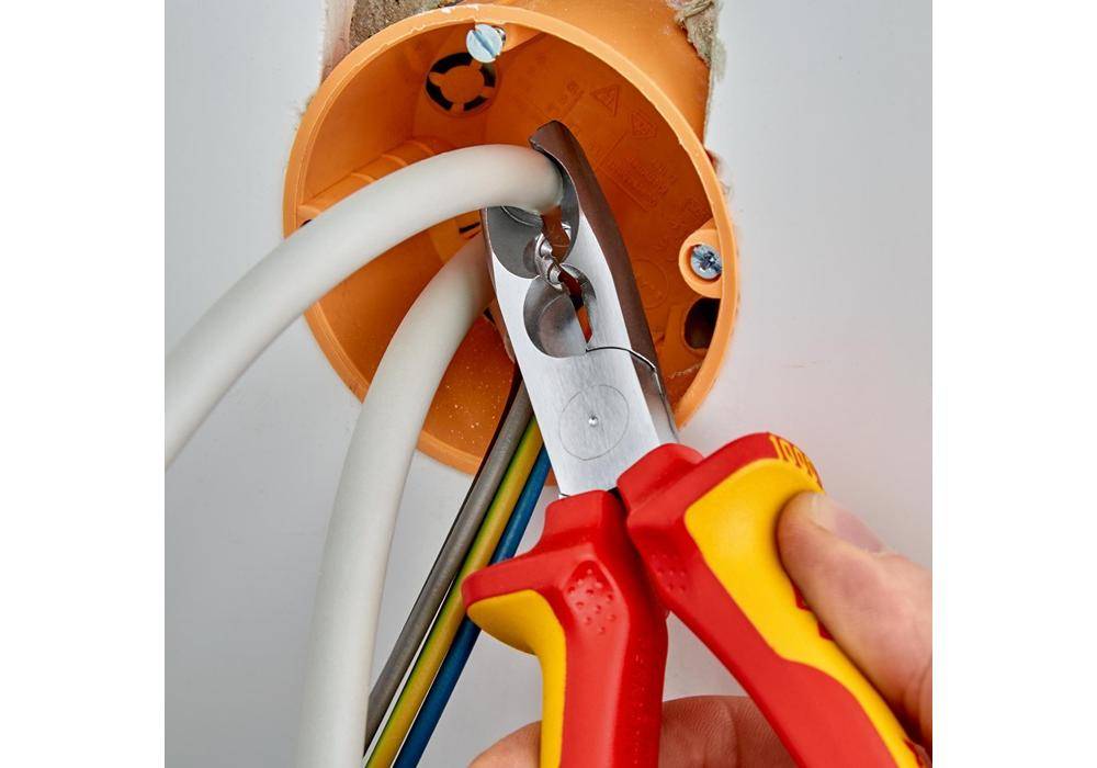 KNIPEX Verdrahtungszange L.160mm 0,5-0,75/1,5/2,5mm2 verchromt-2