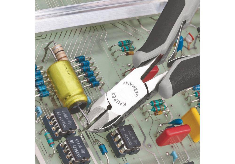 Knipex Elektronik-Seitenschneider mit Hartmetallschneide ESD - 7702135HESD-2
