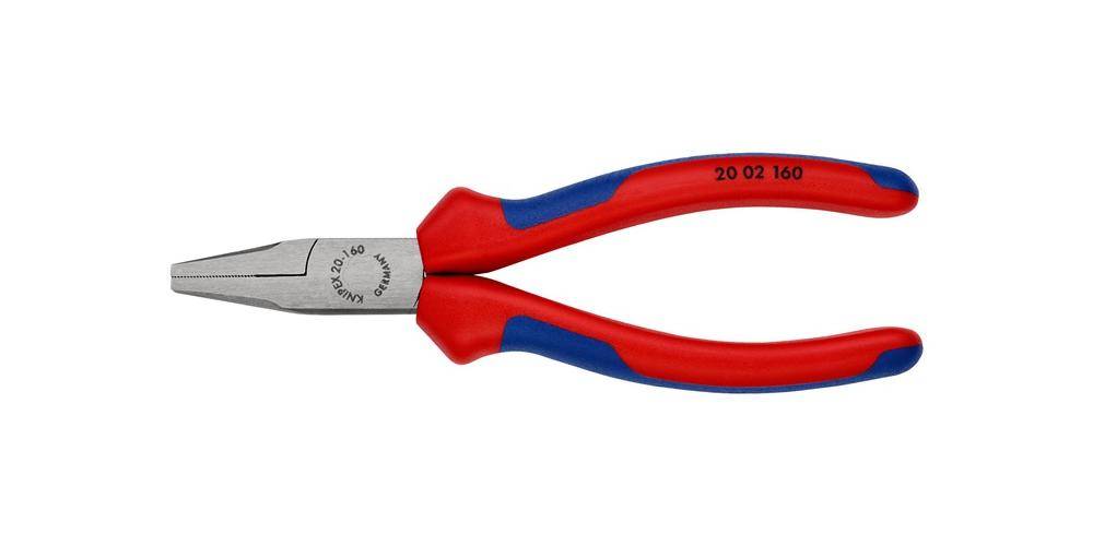 KNIPEX Flachzange DIN ISO 5745 L.160mm kurze breite Backen Kopf-1
