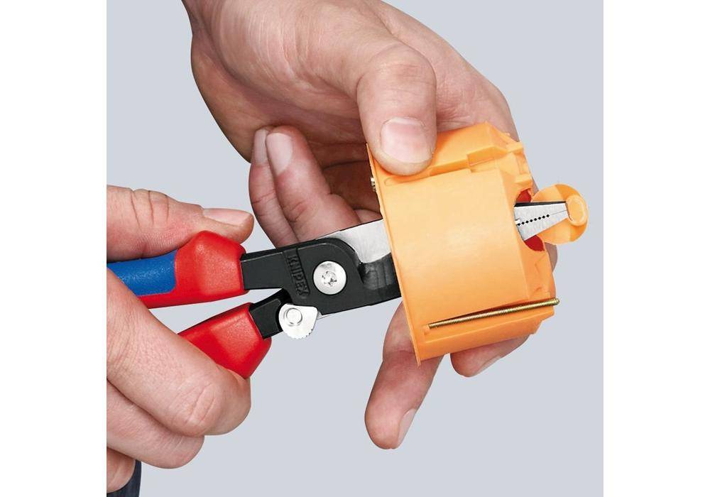 Knipex 13 82 200 T BK Elektro-InstallationszangBef estigungsöse-3