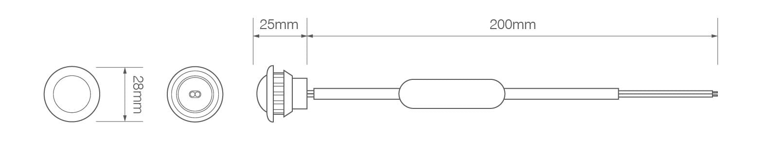 Rear End Outline Marker , 2 Pin Female Termi l - 12/24V-1