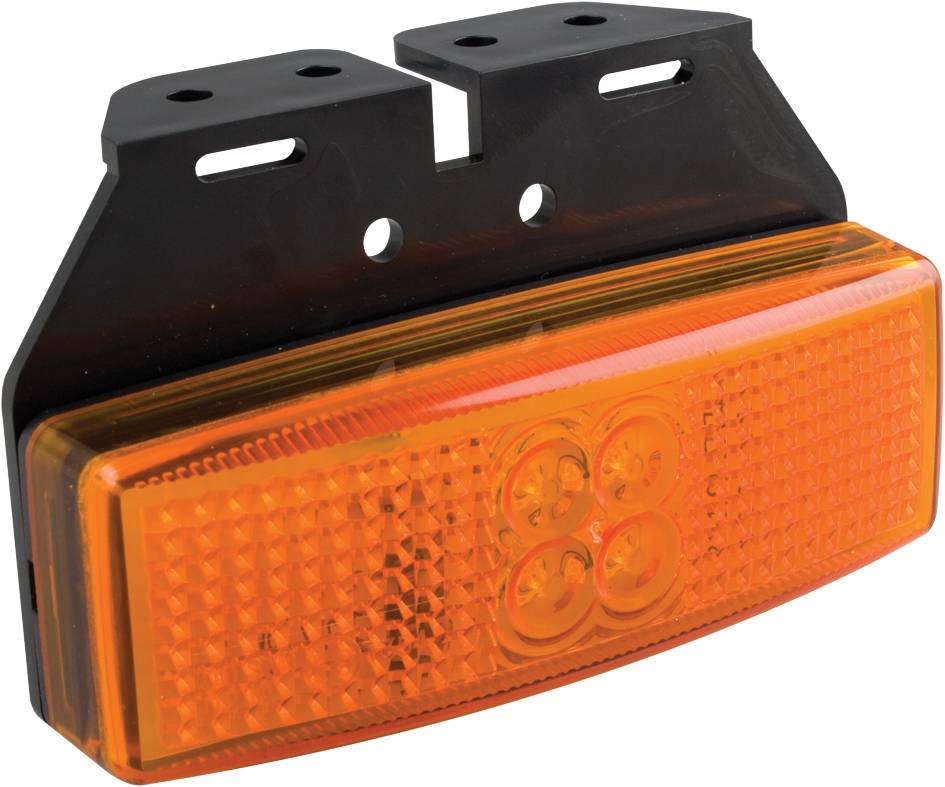 Amber Side Marker Lamp w/ BKT, 2 Pin Female Termi l - 12/-0