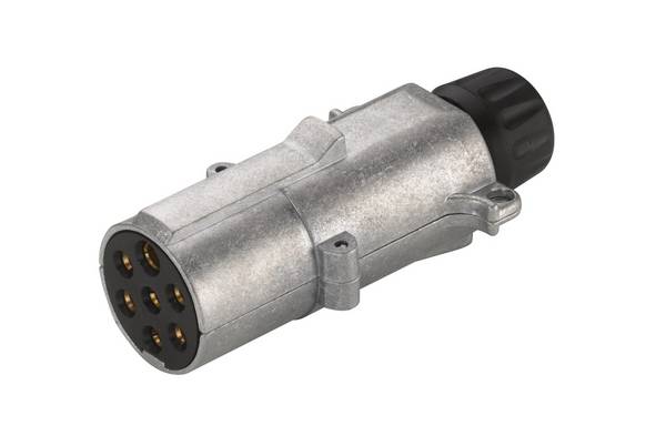 HELLA 8JA 003 831-001 Stecker - 24V - 7-polig - Stecker: Schraubkontakt - Metall - DIN/ISO: 1185