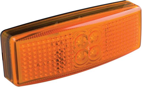 Amber Side Marker Lamp, 2 Pin Female Termi l - 12/24V