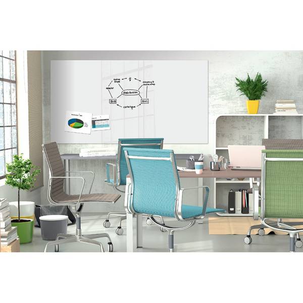 Be!Board Glas-Magnettafel, (B)2.400 x (H)1.200 mm, weiß