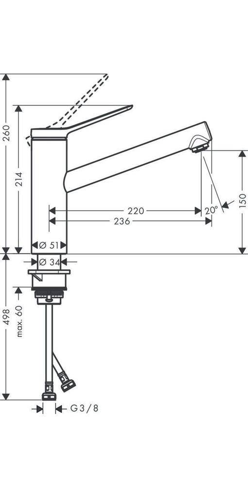Einhebel-Spültischmischer Zesis M33, 150 mattschwarz-1