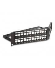 Delock 19'' Keystone Patchpanel 48 Port 2 HE gewinkelt schwarz Patch-Panel Schwarz-0