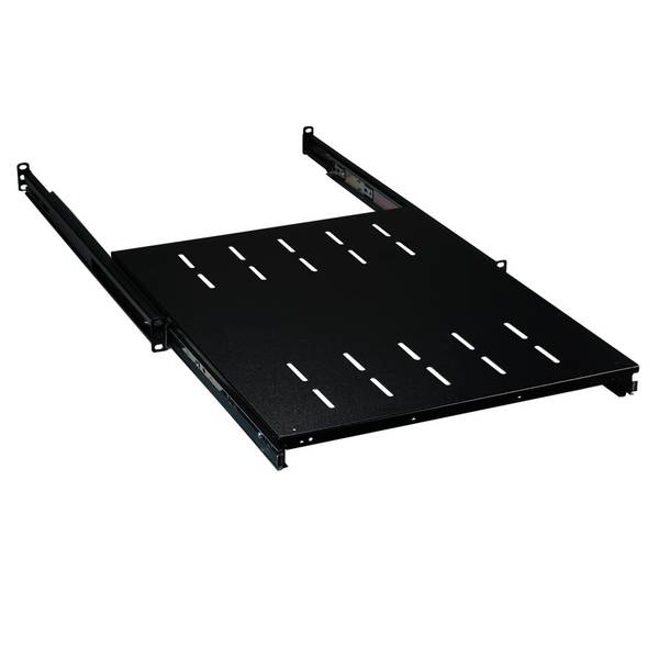 EFB-Elektronik 691651NAGR.6, 19" 1HE Fachboden ausziehbar, ET 408..612 mm, 30 kg, ST 600, RAL7035