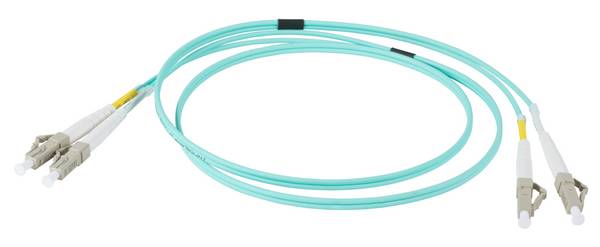 EFB-Elektronik IPL-DR-LCULCU-3-0500, INFRALAN Duplex Patchkabel LC-LC OM3 5m LSZH 2mm aqua