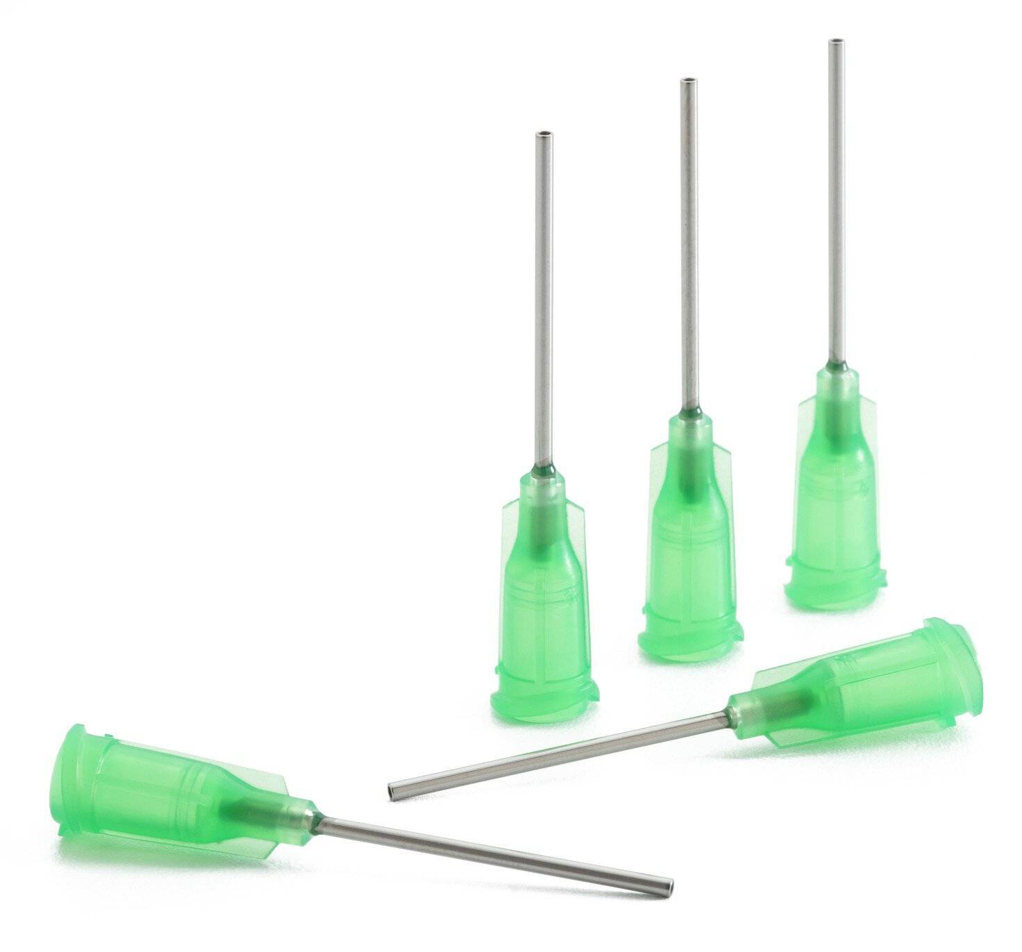 Dosiernadel 1", gerade, Gauge 18, grün, spitzenform gerade-0