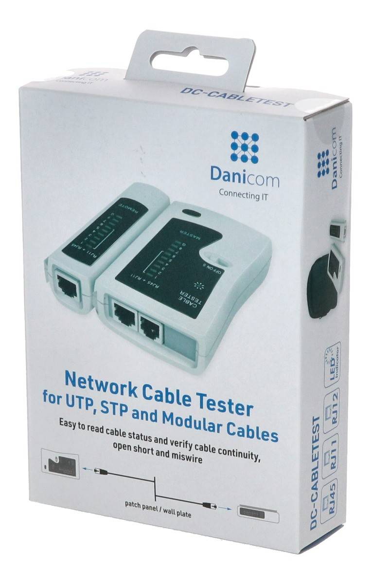 Netzwerktester, RJ11 RJ12 RJ45 ISDN Leitungstester, Cat5 Cat6 Kabeltester-1
