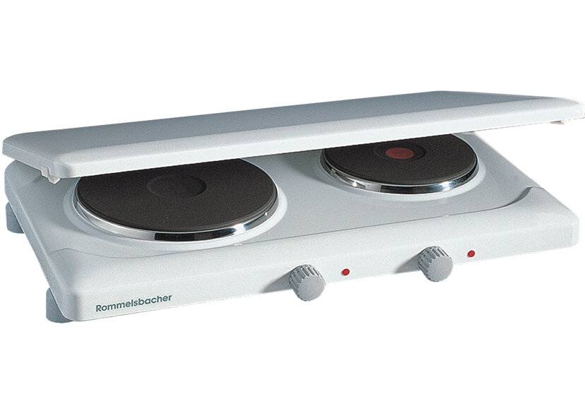 ROMMELSBACHER Doppelkochplatte THL 3097/A Made in Germany, 2 Gussheizplatten 145 mm/180 mm Ø,-2
