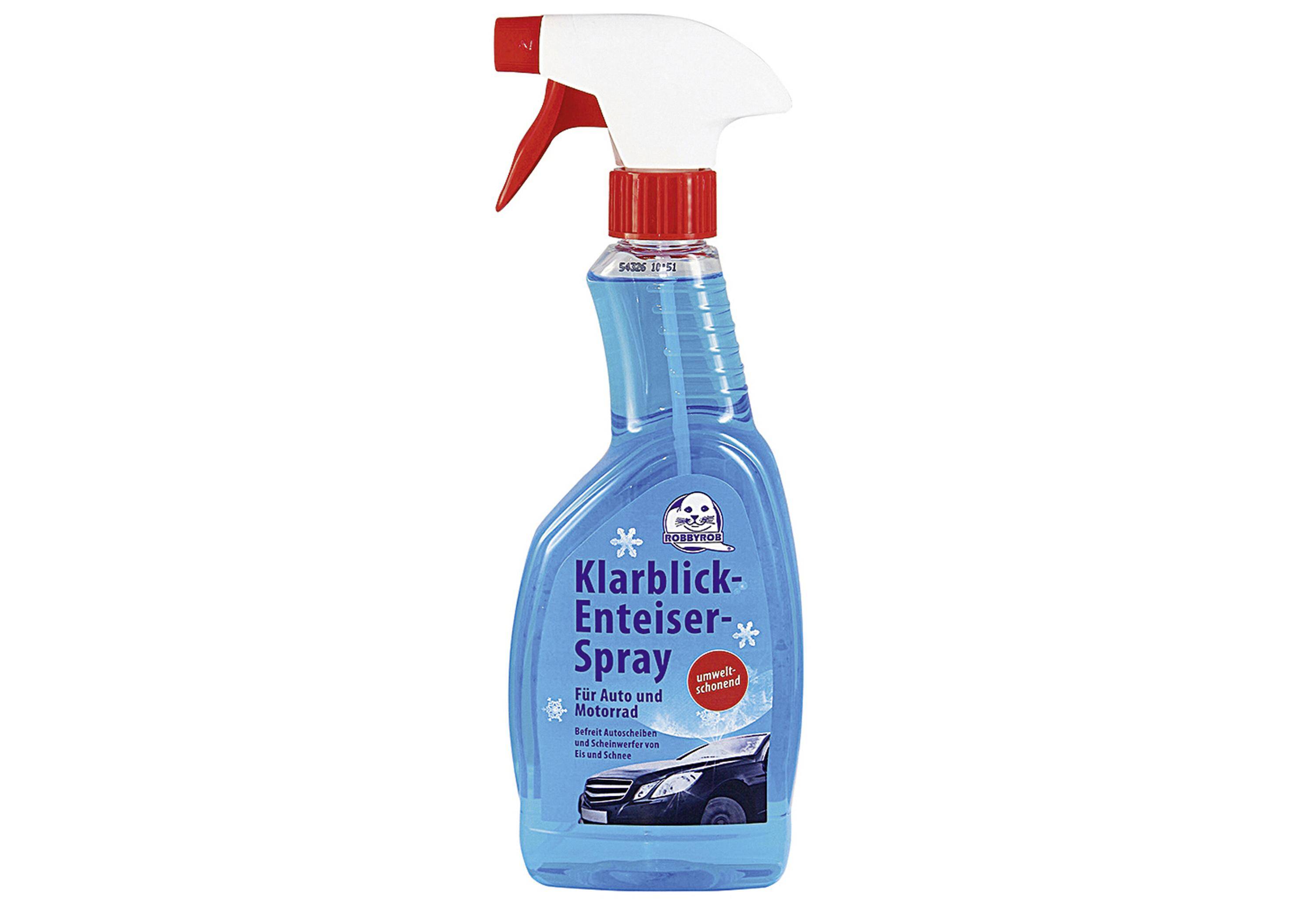 RobbyRob Enteiserspray, 500 ml Sprühflasche (Pumpzerstäuber) Scheiben-Enteiser-Spray für klare Sicht der-1