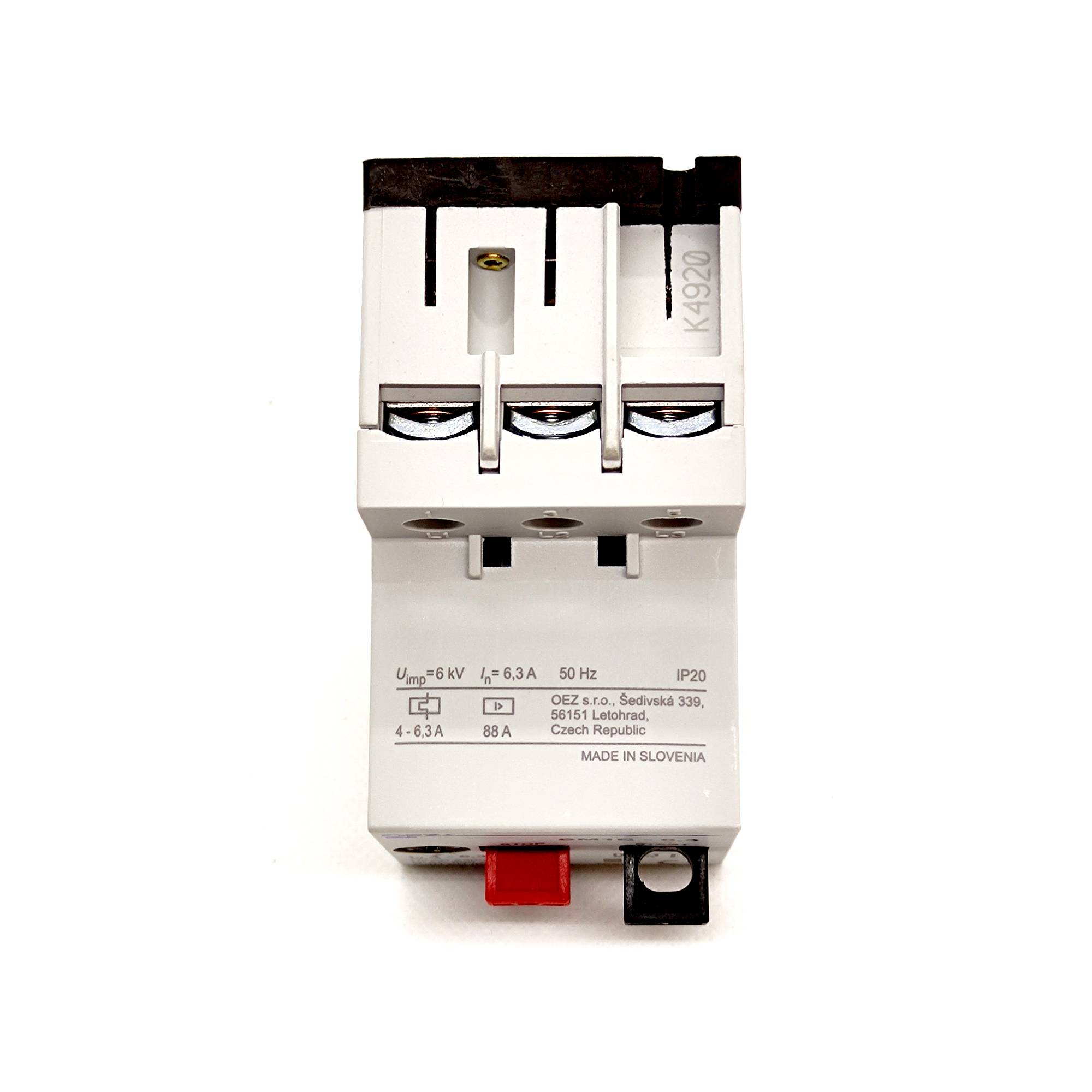 Motor-Schutzschalter bis 400V AC 3-phasig Einstellbereich von 4-6,3A max. 2,5kW Motor-Starter Drehstrom-0