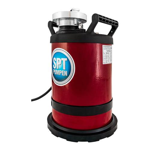 SPT PUMPEN SPR 370 W - Flachsauger-Tauchmotorpumpe (0,37 kW | 230V / 50 Hz | 230 L/min Fördermenge | 11m Förderhöhe)-1
