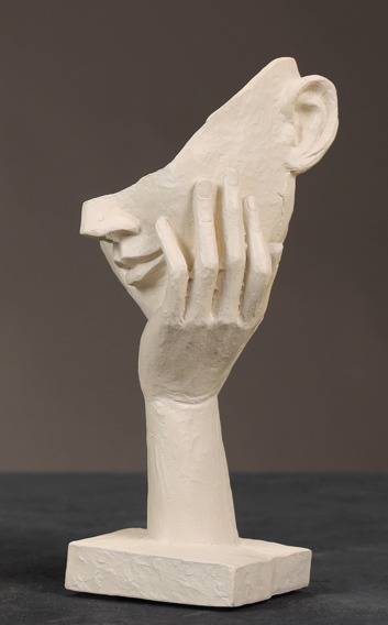 Wohnaccessoires, minimalistische Skulptur, beige, didn´t hear-2