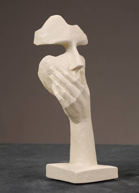 Wohnaccessoires, minimalistische Skulptur, beige, didn´t know-4