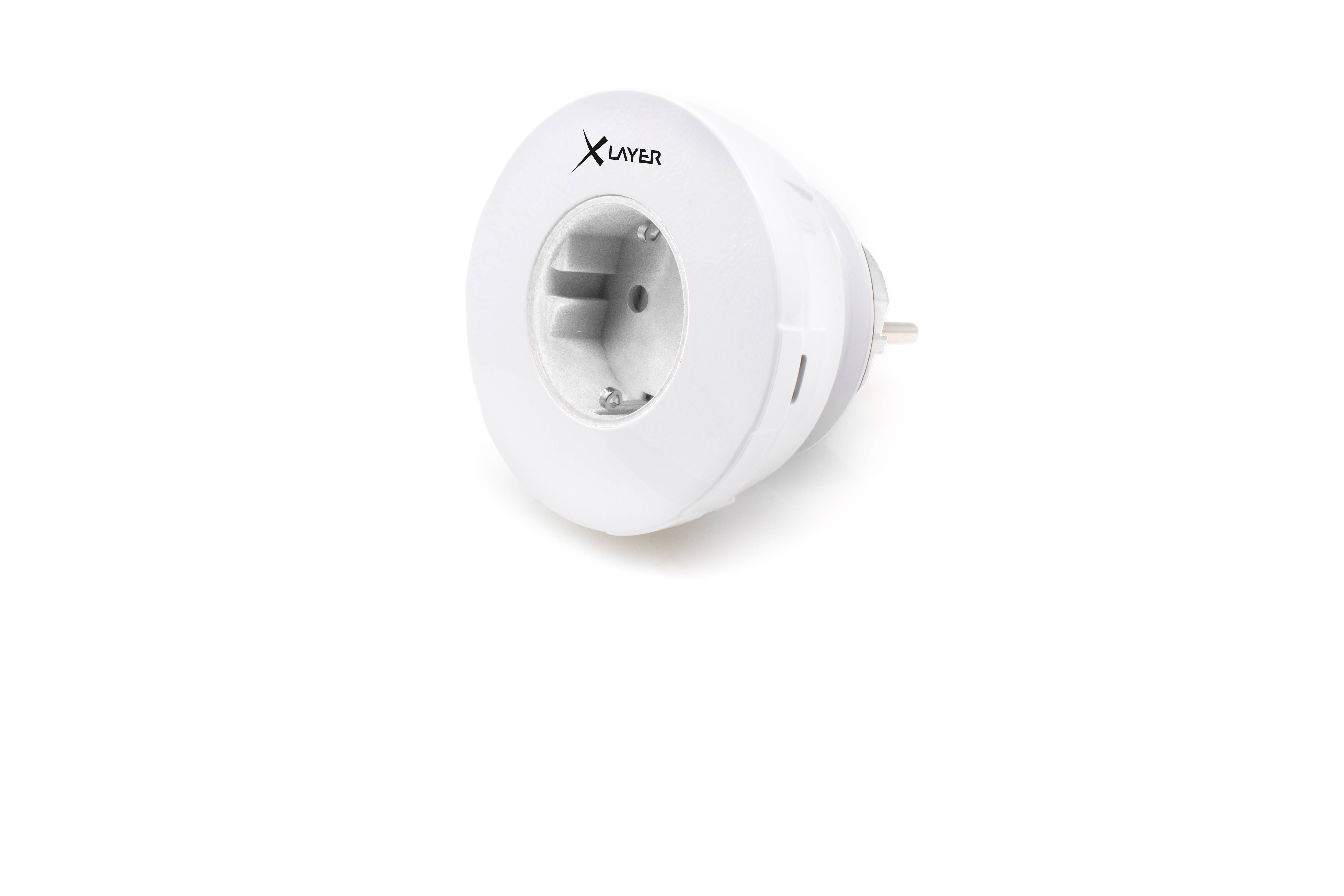 Ladegerät XLayer Steckdosenadapter inkl. 3x USB Typ A & 1x USB Typ C Weiß-0