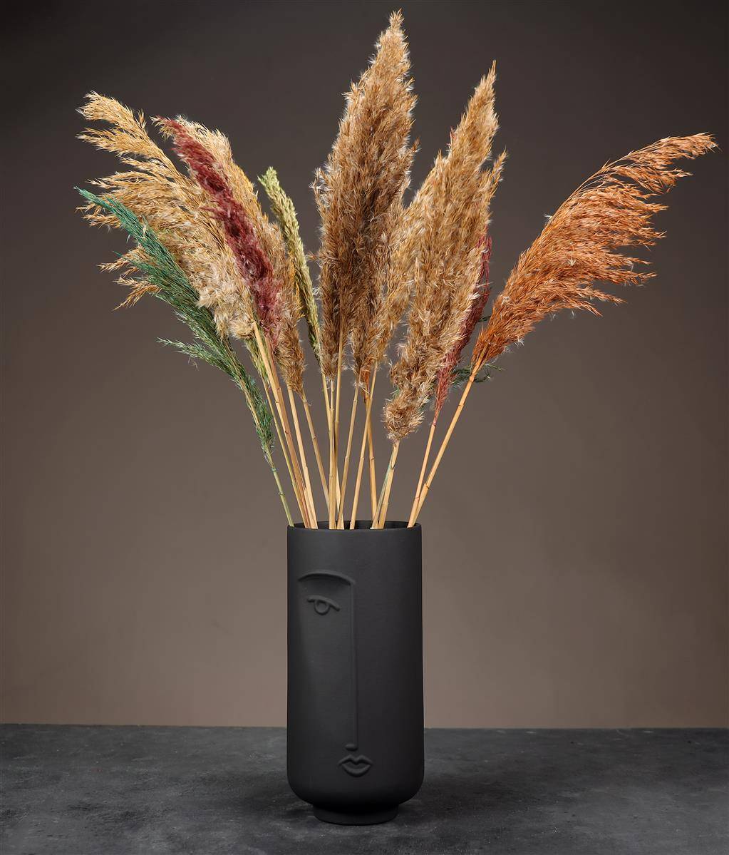 Blumenvase, 13x28 cm, schwarz-1