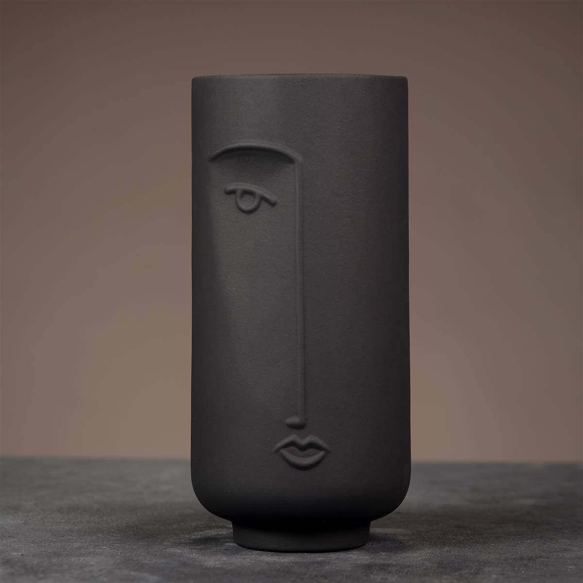 Blumenvase, 13x28 cm, schwarz-2