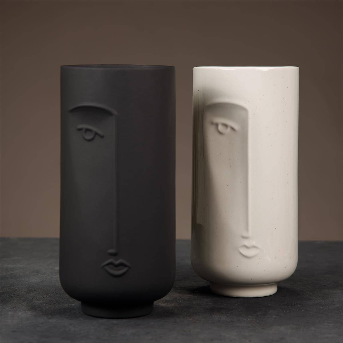 Blumenvase, 13x28 cm, schwarz-4